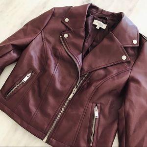 Faux Leather Jacket Small